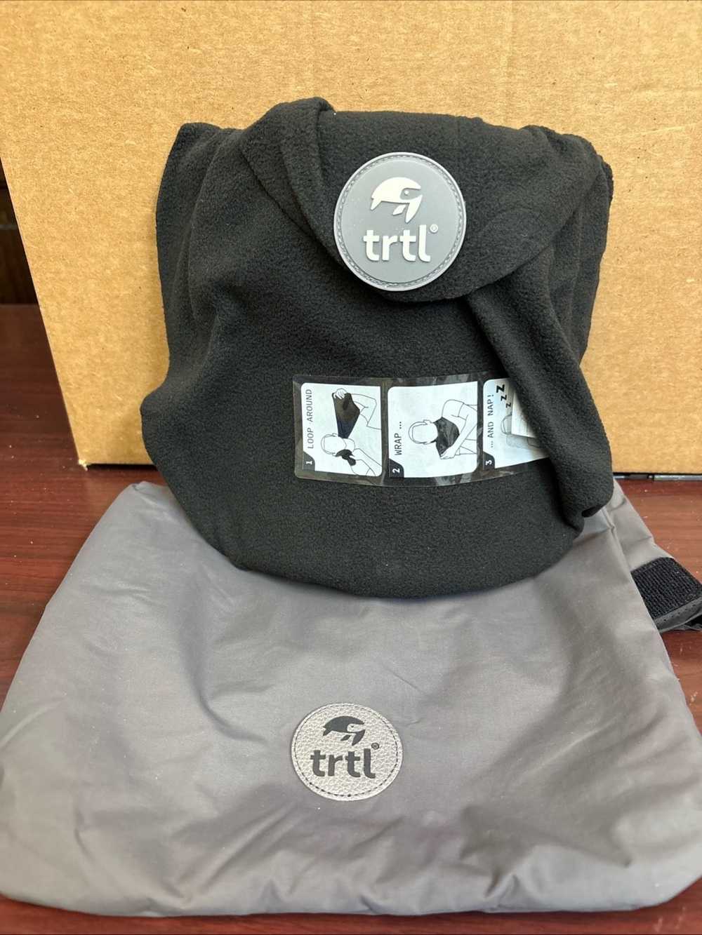 Trtl Travel Pillow Neck Support Super Soft Lightweight Ergonomic Travel W Bag
